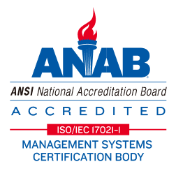 ANSI National Accrediation Board Accredited